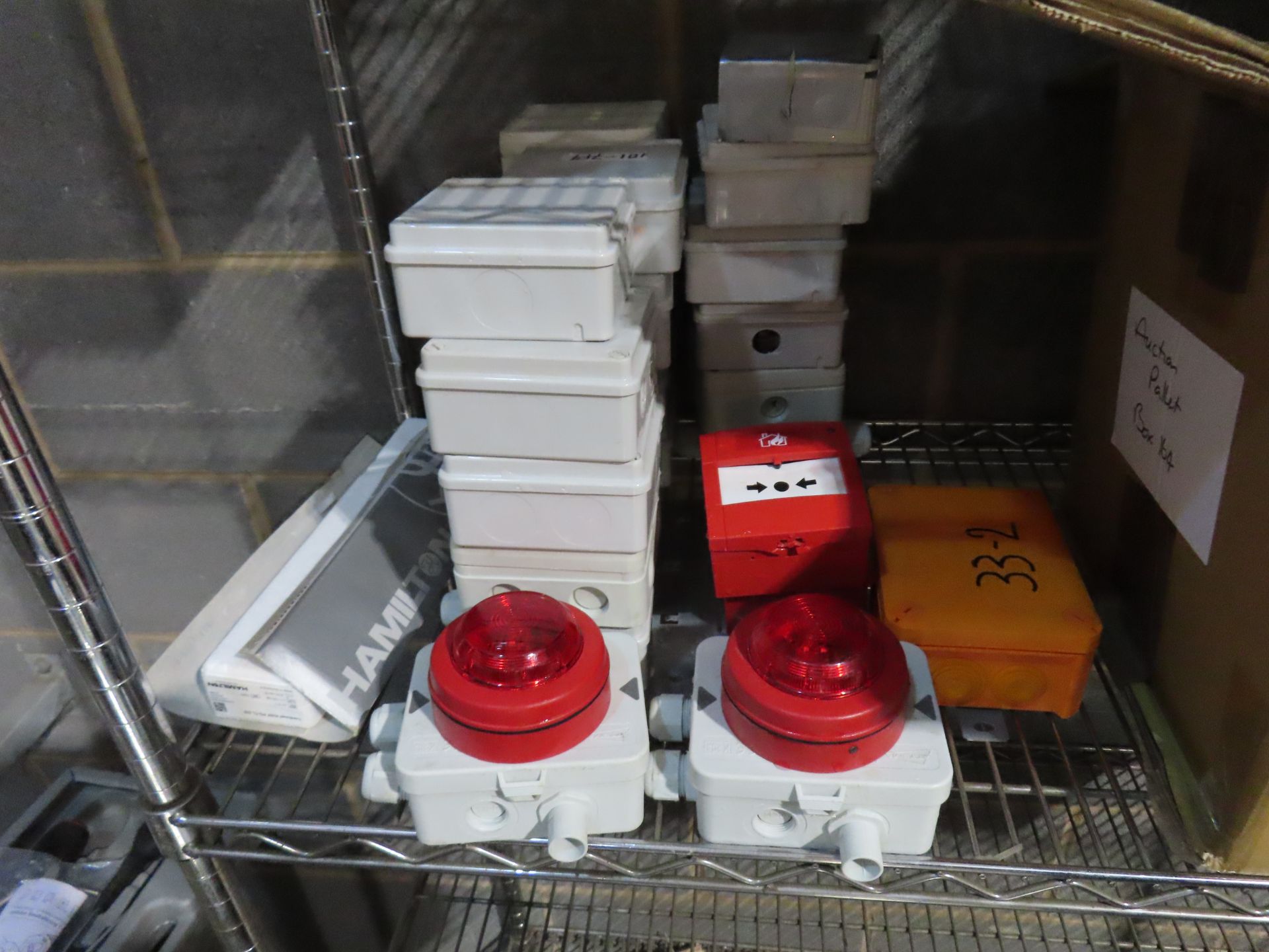 Contents of a Shelf - Plastic Housings, Emergency Exit Signs etc - Image 2 of 4