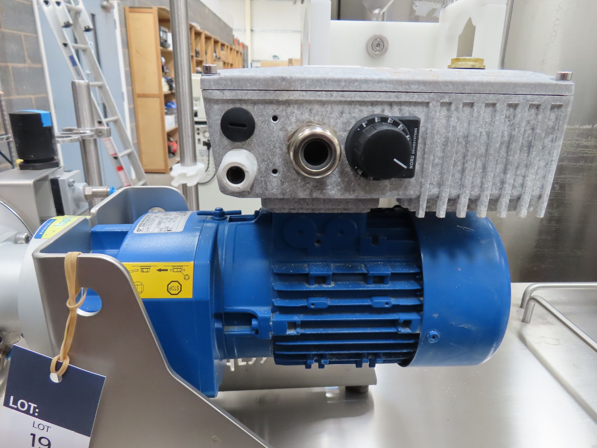 Tapflow TE80 STT/024D. Diaphram Pump Electrically Powered by a Nord 3PH Motor, YOM: 2020, S/N: 20093 - Image 2 of 10