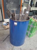 Steel drum to include 6 parcels of 18mm tube