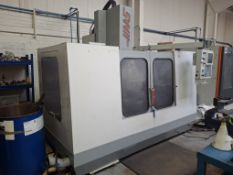 Haas model 3 vertical milling machine 20 tooling heads date 03/96, Serial number 6957