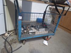 Mobile steel cage trolley
