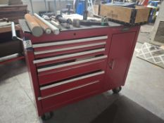 Kennedy professional 7 drawer/1 cupboard mobile toolchest with small quantity of tooling