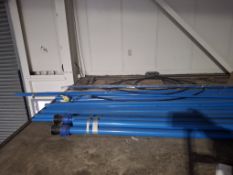 Quantity of various length airline tubing to top of cabin