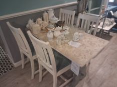 Cafe Dining Table & Four Chairs