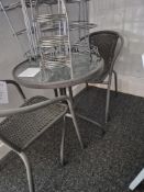 Round Bistro Table & 2 Chairs