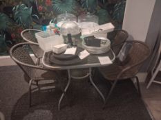 Garden Table & 4 Chairs