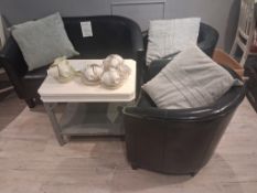 Tub Sofa and 2 Tub Chairs c/w Coffee Table