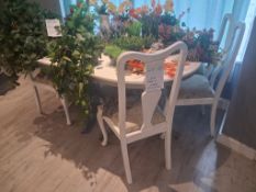 Oval Cafe Dining Table & Four Chairs