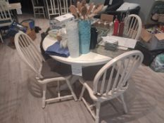 Round Cafe Dining Table & 4 Chairs