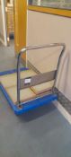 PLA-DIA flat bed trolley. Located on first floor, access by goods lift and stairs