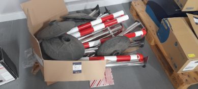 Quantity of barrier posts. Located on second floor, access by goods lift and stairs