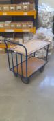 Steel 2-tier trolley. Located on ground floor