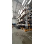 5x System Store bays of boltless steel pallet racking, approximately 6m high, Year 2021. Delayed