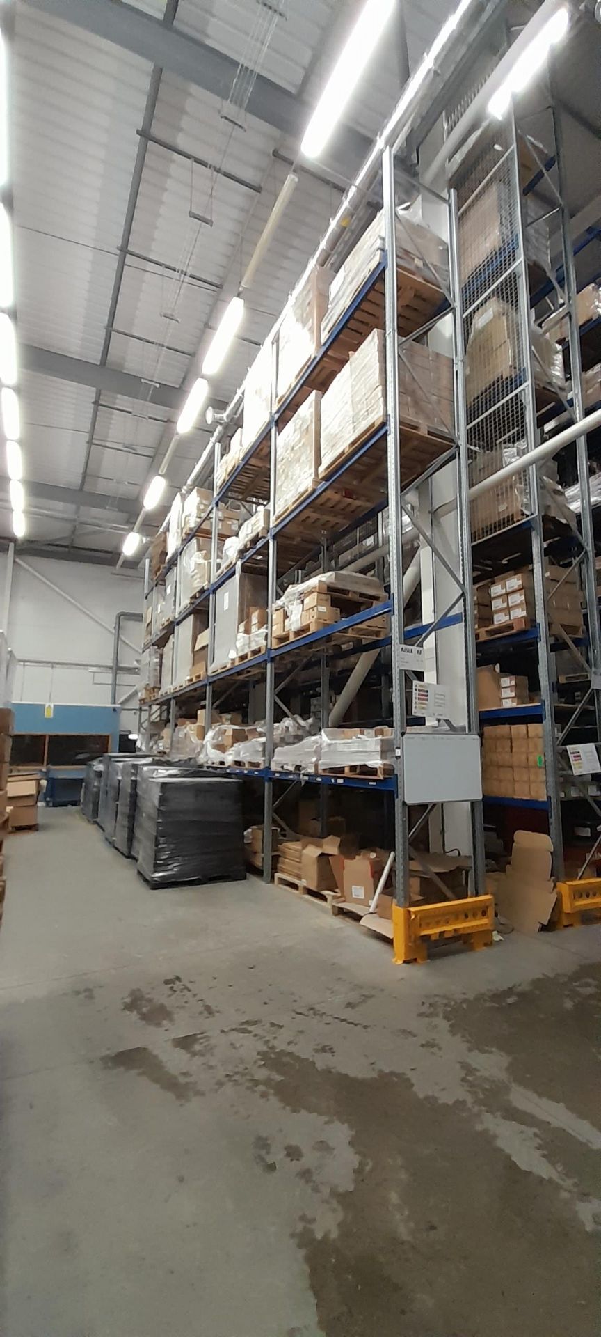 5x System Store bays of boltless steel pallet racking, approximately 6m high, Year 2021. Delayed