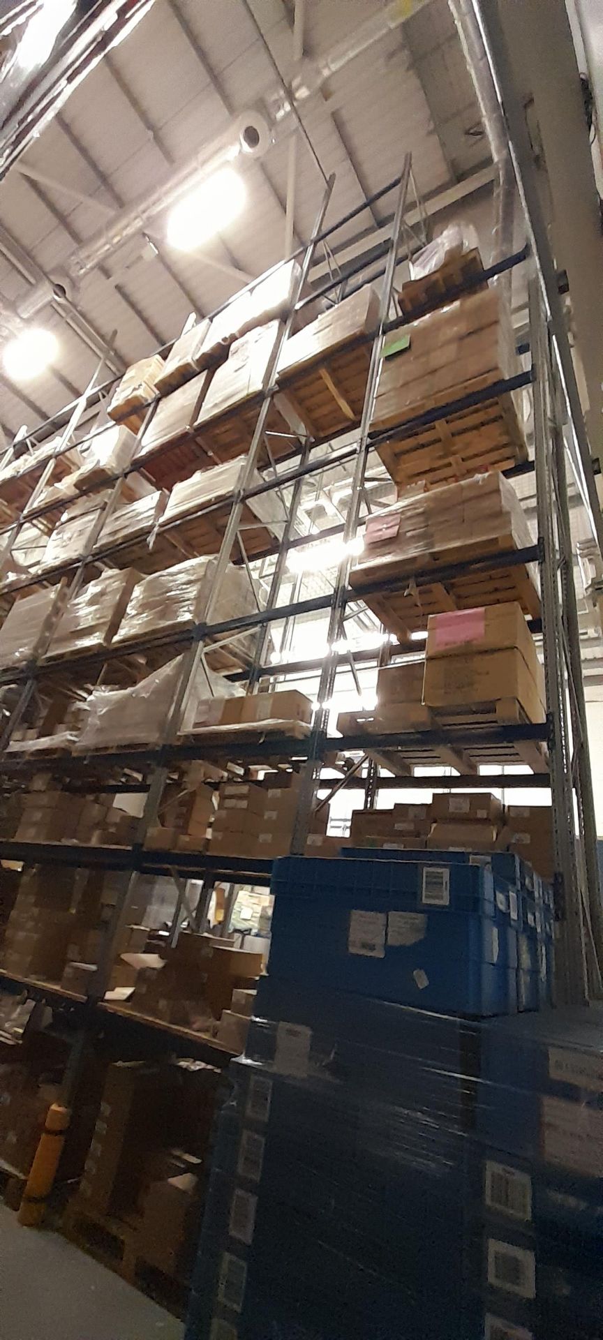 7x System Store bays of boltless steel pallet racking, approximately 10m high, Year 2021. Delayed - Image 2 of 3