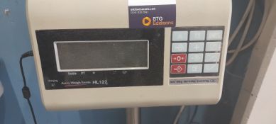 Avery Weigh-Tronix HL122 150kg digital platform scale. Located on ground floor