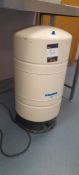 PA.E RO-2000 reverse osmosis water storage tank, Year 2017. Located on first floor, access by