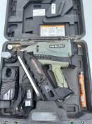 Hikoki NR90GC2 7.2v 90mm gas strip framing nailer to carry case, serial number Q510172 (2021)