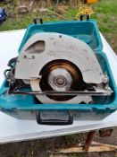 Makita 5704R 110v 190mm circular saw to carry case, serial number 0094015 (2004)