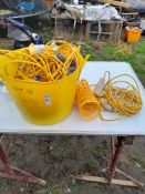 2 x 20m lengths 110v festoon lighting