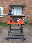 Evolution R255 PTS 255mm portable table saw 240v, serial number R255PTS-F2023UK00784 (Jun 2020)