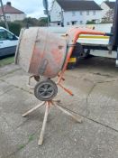 Altrad Belle Minimix 150 M12B electric cement mixer 110v, serial number 1063074M12B (2021)