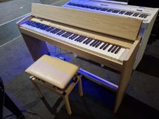 Roland F701 digital piano light oak MSRP £1301