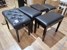 Various piano stools/benches