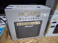 Marshall MG30 FX gold guitar amplifer MSRP £169