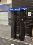 2 Roland Boss upright display stand