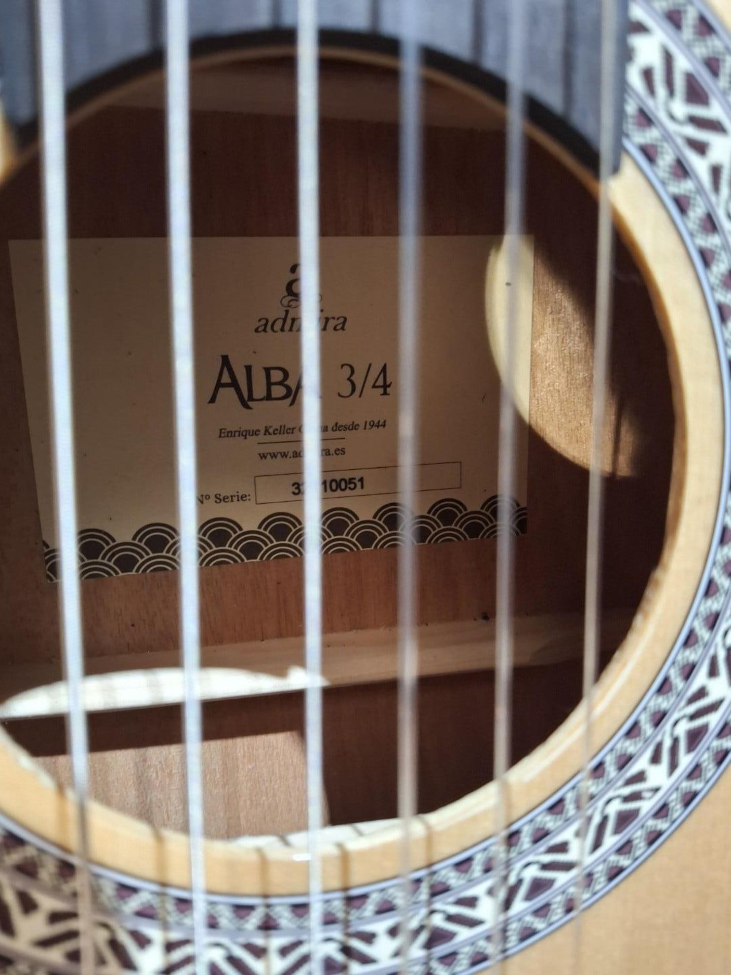 Admira ADM100 Alba 3/4 classical guitar - Image 2 of 4