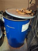 Barrel of machine swarf