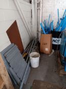 3 x Containers of steel airline & quantity of assorted scrap metal
