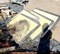 5x Yellow Heavy Duty Trench Covers