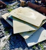 4x Yellow Heavy Duty Trench Covers