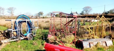 4x Single axle pipe trailers (viewing strongly recommended)