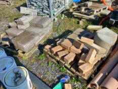Assortment of Stone Stock to Stock Yard to include Slabs, Posts, Flags, Breeze Blocks, Bricks etc (