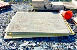 5x Yellow Heavy Duty Trench Covers