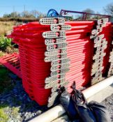 30x Red Plastic Barriers