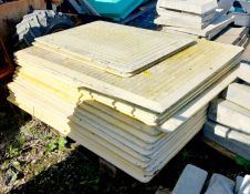 16x Yellow Heavy Duty Trench Covers