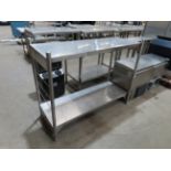 Aluminium shelving unit