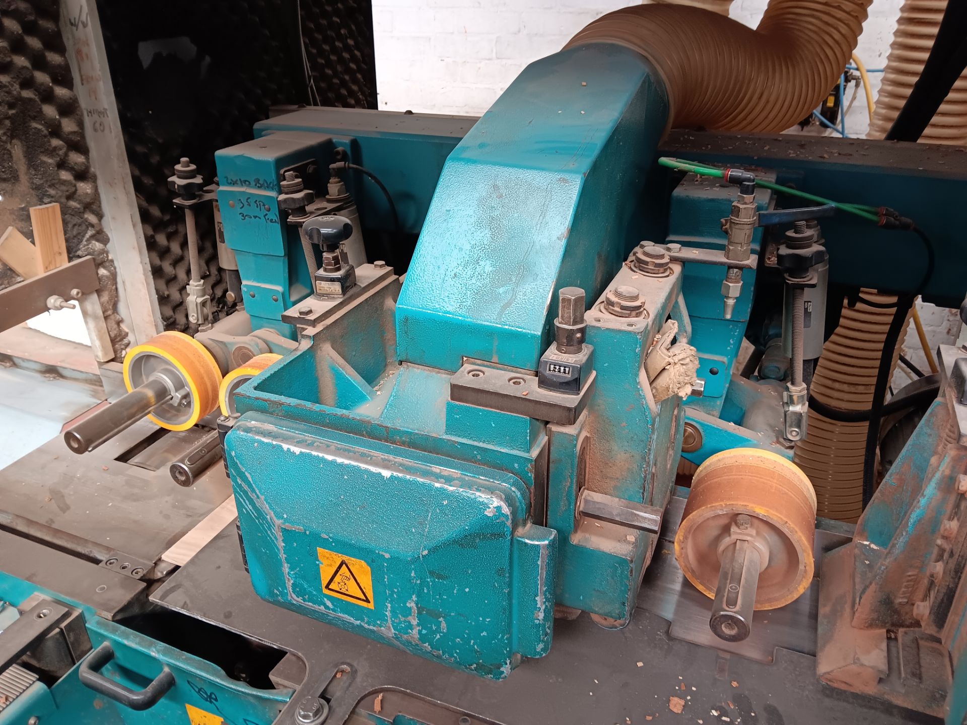 Wadkin K23 Planer/Moulder, serial number 98/8042, year 1998 to include: Steel stillage, steel framed - Image 11 of 17