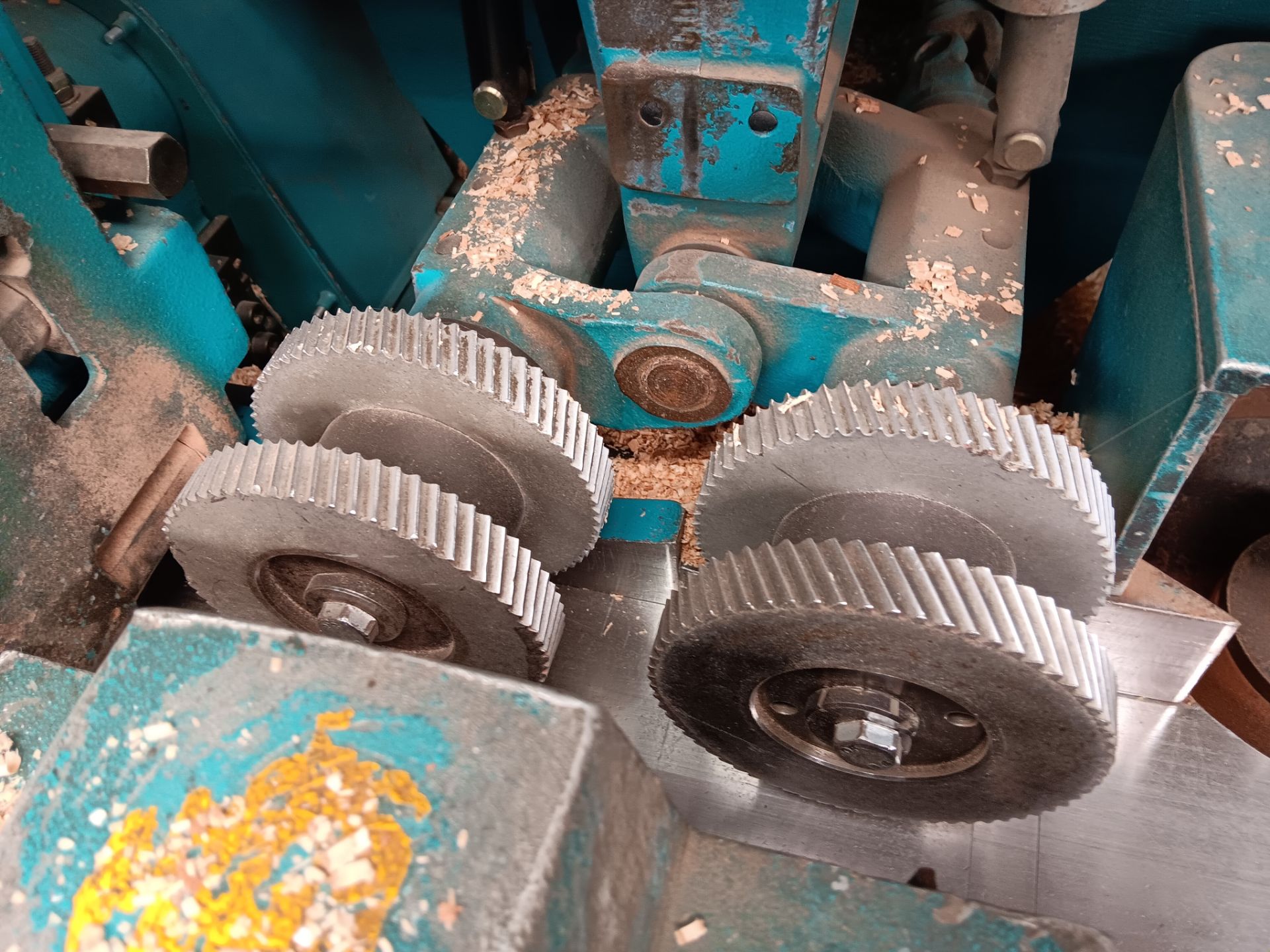 Wadkin K23 Planer/Moulder, serial number 98/8042, year 1998 to include: Steel stillage, steel framed - Image 9 of 17