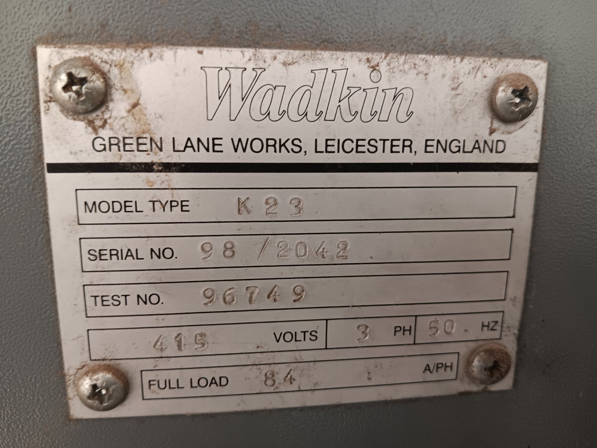 Wadkin K23 Planer/Moulder, serial number 98/8042, year 1998 to include: Steel stillage, steel framed - Image 4 of 17