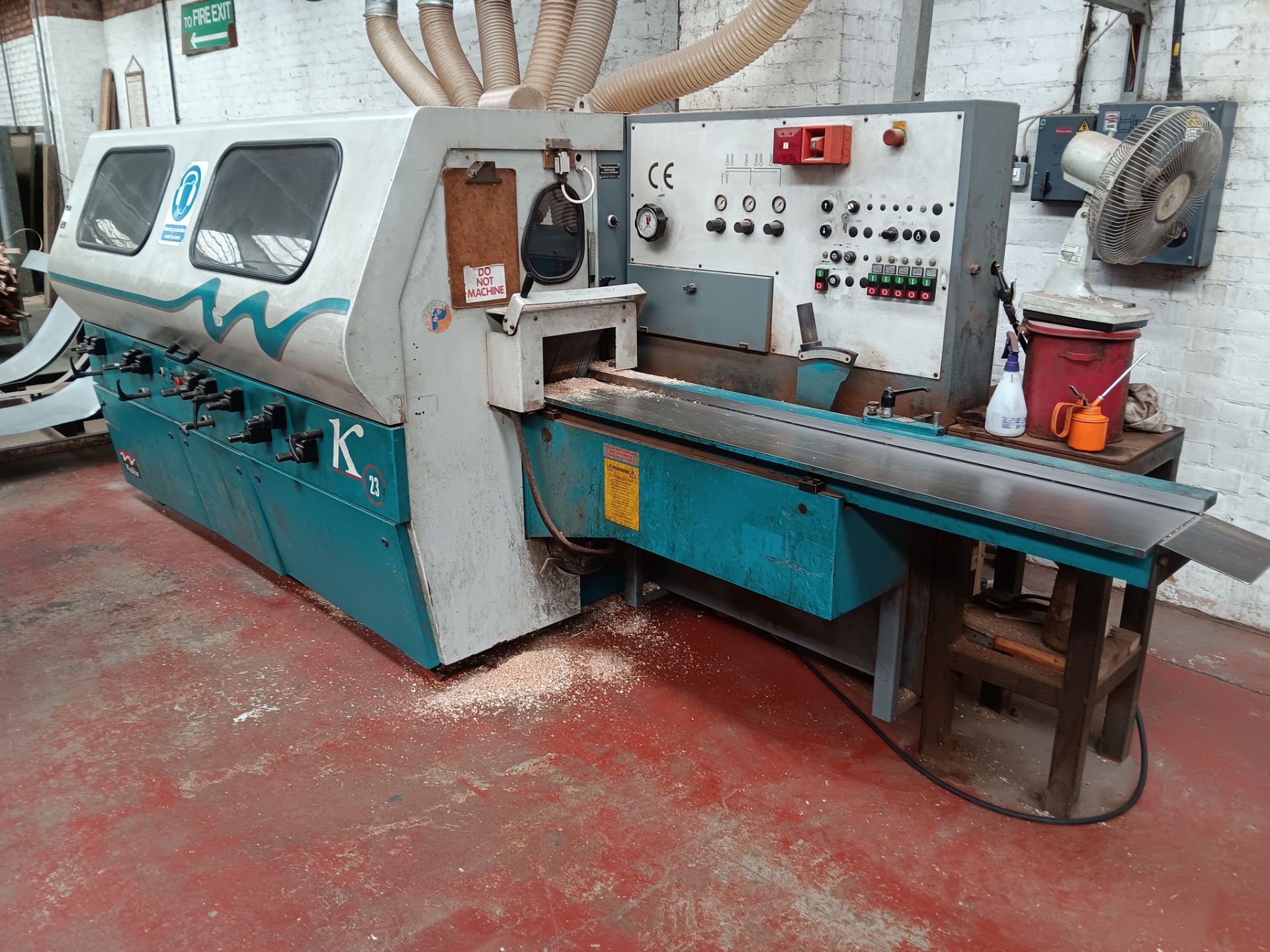 Wadkin K23 Planer/Moulder, serial number 98/8042, year 1998 to include: Steel stillage, steel framed - Image 2 of 17