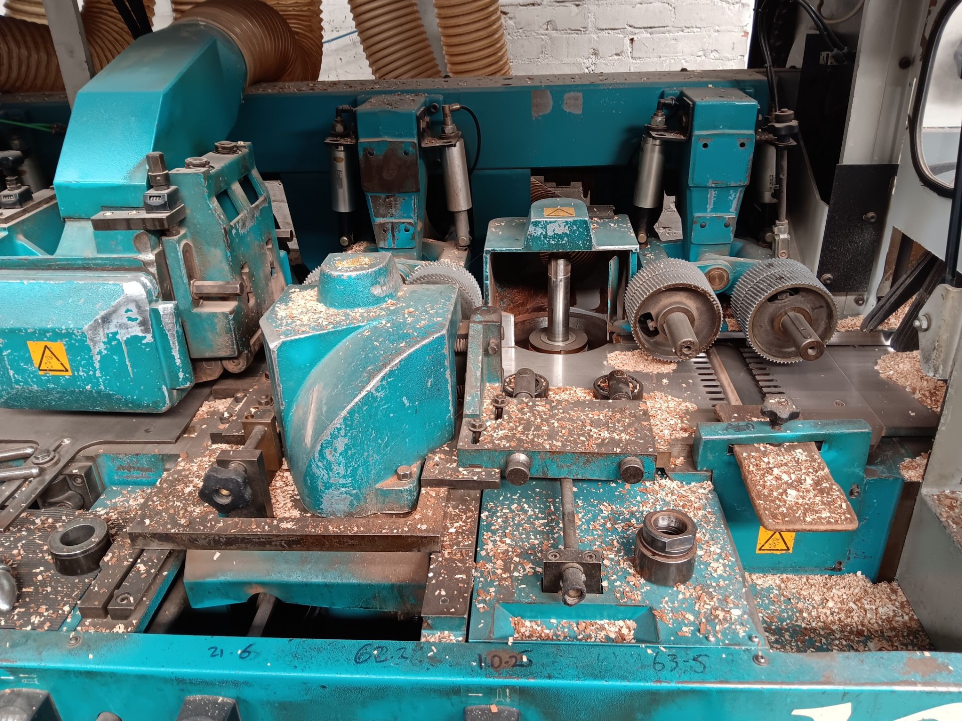 Wadkin K23 Planer/Moulder, serial number 98/8042, year 1998 to include: Steel stillage, steel framed - Image 8 of 17