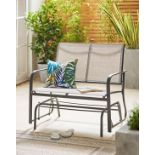 Aruba Rocking Bench in Grey BNIB