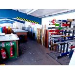 Qty vinyl stock to mezzanine