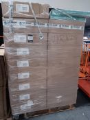 34x boxes of 600 x 600 x 16mm TV Minerals mineral fibre ceiling tiles, (12 tiles per box)