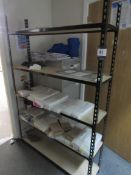 5 tier metal framed shelving unit
